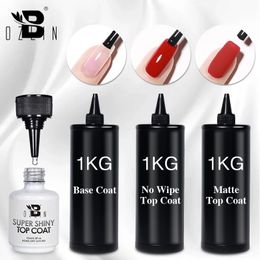 Nail Gel BOZLIN 1KG Super Shinny Top Coat UV Base Gel Polish Matte Top Coat Reinforce Gel Long Lasting Shinning Soak Off Nail Art Varnish 231124