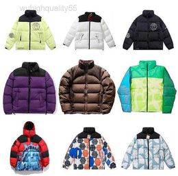 North Down Quality Brown Puffer Hooded Thick for Female Male Parkas Winters Asian Size M-xxl