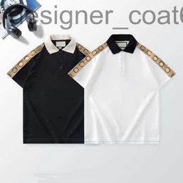 Men's Polos Designer23new designer stripe polo shirt t shirts snake polos G Norths joint name embroidery mens High street fashion horse polo T-shirt US Size 317L