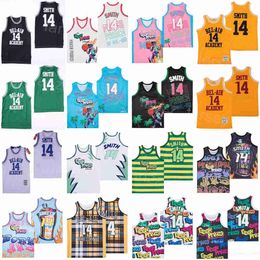 Basketball 14 Will Smith Movie Jerseys Film The Fresh Prince Jazzy Jeff OF BEL-AIR GRAFFITI ANNIVERSARY BELAIR All Stitched Uniform Pullover Vintage College Shirt