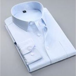 Men's Tank Tops 2023's long sleeve professional shirt white business wear G17 230424