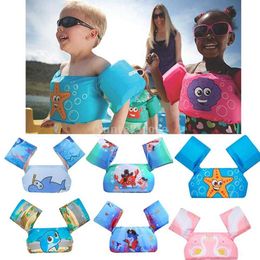 Life Vest Buoy Kids Swimming Floats Ring Arm Sleeve Swim Floating Armbands Child Floatable Pool Safety Gear Foam Swimming Training J230424