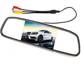 Car Dvr 5" Colour TFT LCD Car Rearview Mirror Monitor 5.0 Inch 16:9 Screen DC 12V Car Monitor for DVD Camera VCR