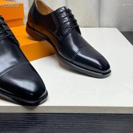 Dress Shoes Fenggejiwo Imported Cowhide Embryo Hand Polished Inner Lining Water Dyed Genuine Leather Sole