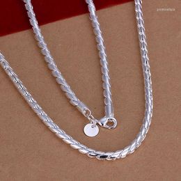 Chains Wholesale 925 Sterling Silver Necklace & Pendant Fashion Jewelry Accessories Men Twisted Rope Chain Necklaces For Women 2023