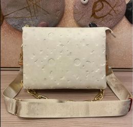 Куссин высококачественный 10а женский дизайнерский дизайнерский кошельки для плечок для квадратных сумочек подлинная кожаная кожа две ремни цепные сумки для мессенджера Emed