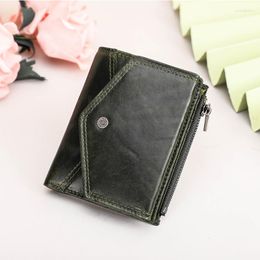 Wallets CONTACT'S Mini Money Bag Genuine Leather Wallet Women Small Zipper Coin Purse Quality Female Card Holder Fashion