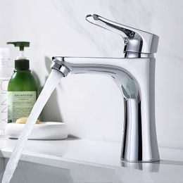 Bathroom Sink Faucets Single Handle Basin Tap Faucet Stainless Steel Accessories Deck Mounted Cold