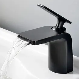 Bathroom Sink Faucets All Copper And Cold Basin Faucet Single Hole Toilet Wash Table Waterfall