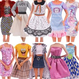 Doll Accessories s Clothes Dress Fashion Outfit Shirt Casual Wear Skirt For 16 BJD 230424