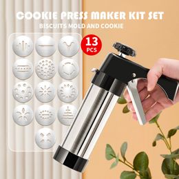 Baking Moulds Cookie Press Kit Making Gun Biscuits Cake Mould Maker Machine Dessert Decoration 230425