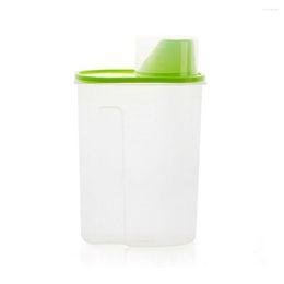 Storage Bottles Glass Food Containers With Dividers Bags Container Flour Pasta Dispenser Dry Kitchen Dried Cereal