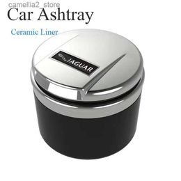 Car Ashtrays Car Ashtray is Suitable For Jaguar XEL XFL E-PACE XE XJ F-TYPE F-PACE XF Special with LED Light Ceramic Liner Cigar Cup Q231125