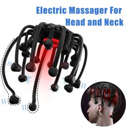 Head Massager KTS Electric Octopus 20 Contracts 5 Modes Scalp 2 Long Contract Red Light Therapy Device 231123