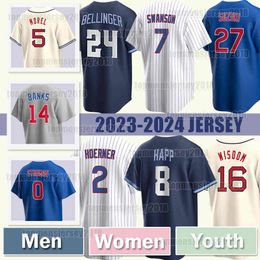 24 Cody Bellinger Jersey 27 Seiya Suzuki Baseball Dansby Swanson Chicagos Marcus Stroman David Bote 14 Ernie Banks Hayden Wesneski Eric Hosmer Cubs Manuel Rodriguez