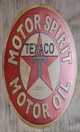 Motor Spirit Oil Texaco Round Retro Embossed Tin Sign Poster Wall Bar Restaurant Garage Pub Coffee Home Decor Christmas Gift2257287