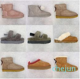 Boot Designer Woman Winter Ankle Australia Snow Boots Sheepskin windtight Warm Fluffy Booties With Shearling slipper boot