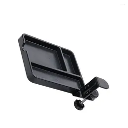 Hooks Black Storage Tray Under Desk - Convenient And Organized Solution Hanging Mouse Rack