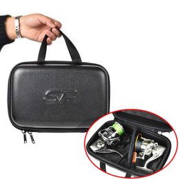 Outdoor Bags Fish Reel Bag Spinning Reel Case Leather Protective Hard Shell Shockproof Waterproof Cover Fishing Tackle Storage Case J230424