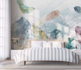 Wallpapers Custom Background Wall Watercolour Abstract Line Room Living Painting Wallpaperr Mural 3d Wallpaper For
