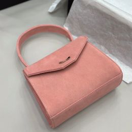 Mini Underarm Bag Stylish Leather Womens Shoulder Bag 17cm Fur Silver Hardware Metal Buckle Luxury Handbag Classic Pink Makeup Bag Sacoche Wallet Card Holder Bags