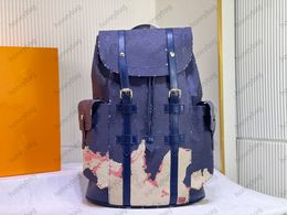 Top Quality Backpack Style designer backpacks real leather bags for men travel bag High quality luxury fashion double shoulder back Soft Satchels mens backpack