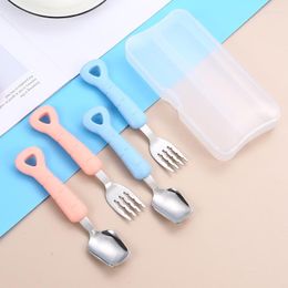 Dinnerware Sets 1Pc Cute Cartoon Shovel Spoon Or Fork For Home Dessert Cake Stainless Steel Tableware