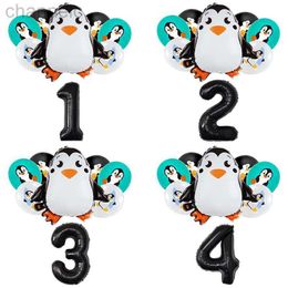 Party Balloons Cartoon Animal Penguin Theme Foil Birthday party decorations Baby Shower Supplies Kids favor toys Cute Globos Air