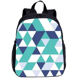 School Bags Geometric Lines Children's Backpack Kids Mini Suitable For Boys Girls Book Bag 16 Inch Travel Lightweight