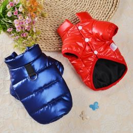 Dog Apparel Winter Pet Coats Cotton Jacket PU Leather Waterproof Clothes Warm French Bulldog Puppy For Small Medium Dogs Clothing Perro 231124