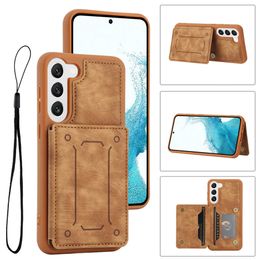 Kickstand Card Slot Leather Phone Case for Samsung Galaxy S23 S2 S21 S20 Plus Ultra a14 a34 a54 a13 Pixel 7 7pro back cover case with cards slots