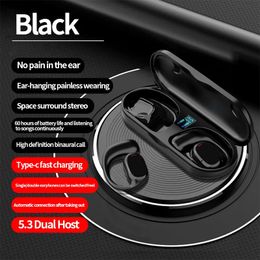 JS270 Bluetooth Earphones Wireless In-Ear Sports Stereo TWS Headphones Ear-hanging Painless Wearing Epacket Free