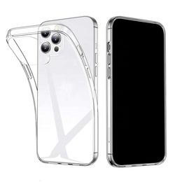 Wholesale Phone for Iphone Transparent 15 14 13 12 11 X 8 7 Case TPU Ultra Thin Protection Soft Slim