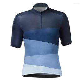 Racing Jackets Cycling Jersey Short Bicycle Shirt Bike Kit Wear Half Zipper Clothing Sleeve Ride Motocross Mountain Jacket Sports Tight Top