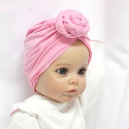 Baby Skullies Hat Baby Beanies Hat Braided Snail Baby Girl Bonnet Hat Warm Infant Toddler Turban Cap Headwrap