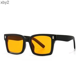 Sunglasses New metal inlaid square Sunglasses trend Street Photo modern glamour sunglasses 86388