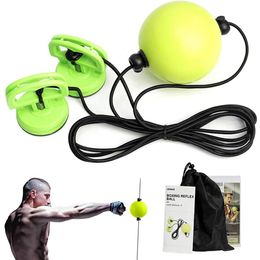 Punching Balls Suction Cup Boxing Reaction Speed Hand Eye Training Punch Fight Height Adjustable Fitness Accessories 230425