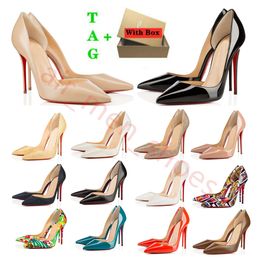 Tasarımcı kırmızı dipler yüksek topuklu parıltı perçinler sandalet üç siyah çıplak sandal kadınlar elbise ayakkabıları vintage düğün siyah sivri ayakkabı boyutu 35-42 kutu