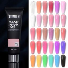 Nail Gel Beautilux Poly Acryl Gel Nail Polish UV LED Quick Extension Acrylic Semi Permanent French Nails Art Construction Gel DIY 50g 231124