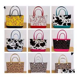 Storage Bags Waterproof Woman Eva Tote Large Shop Basket Washable Beach Sile Bogg Bag Purse Eco Jelly Candy Lady Handbags Drop Deliv Dhrij