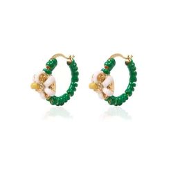Jewellery bottegaly venettaly earrings Same Wrapped Flower Earrings Personalised Fashion Trend Hip Hop Design Sense Earrings for Women