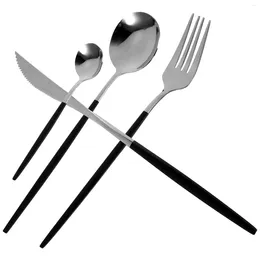 Dinnerware Sets Tableware Cutlery Kit Forks Stainless Steel Portable Kitchen Supplies Travel Kits