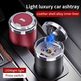 Car Ashtrays Portable Car Ashtray Cigar For Cup Holder LED Light For ABT Audi Q3 Q5 Q7 A3 A4 A5 A6 RS3 RS4 RS5 RS6 RS7 S4 S5 S6 SQ7 TT Q231125