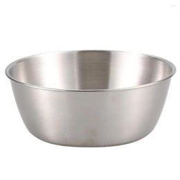 Bowls Korean Stainless Steel Rice Wine Bowl With Handle Cooking Snack Gold Kitchen Seasoning Tableware Dinnerware