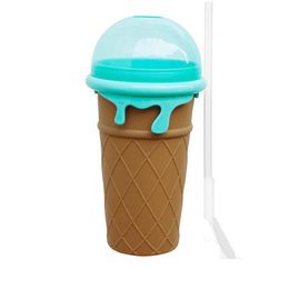 Canecas 500ml Slushy Ice Cup Congelado Magic Squeeze Cooling Maker Ze Caneca Milkshake Smoothie Rra4791 Drop Delivery Home Garden Kitchen Din Dhrdn
