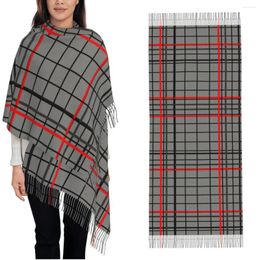 Scarves Women's Scarf With Tassel Tartan Sassenach Pattern Large Winter Fall Shawl And Wrap Daily Wear Cashmere