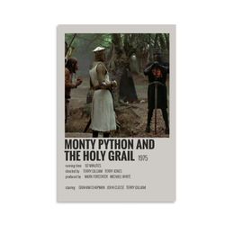 Panel Hanging Posters Vertical Monty- Python And The Holy Grail 1975 Wall Art Canvas Doth Posters