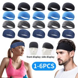 Sweatband 16Pc Headbands for Women Men Super Elastic Soft Sports Breathable Absorbent Headband Sweat Hair Head Band Fitness 230425