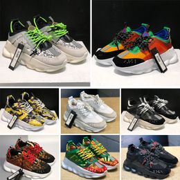 2024 Casual Shoe's Italy Top Quality Chain Reaction Wild Jewels Chain Link Trainer Sneakers size EU OG designer Shoes