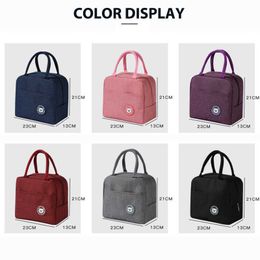 Ice PacksIsothermic Bags Bear Pattern Bento Box Lunch Box Portable Insulated Canvas Lunch Bag School Bento Portable Dinner Container Picnic Food Storag J230425